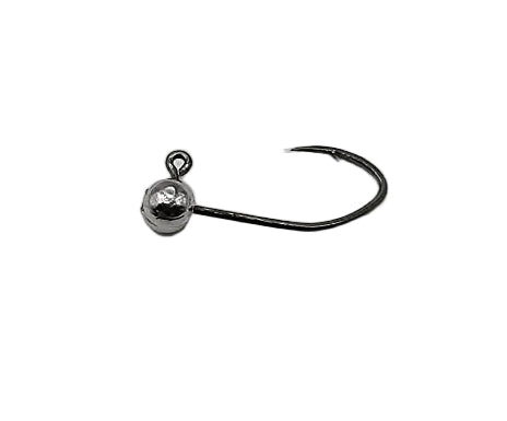 1/64th oz. Round Ball Head Jig w/Mustad Sickle Hooks Pro-Tec Super Glow